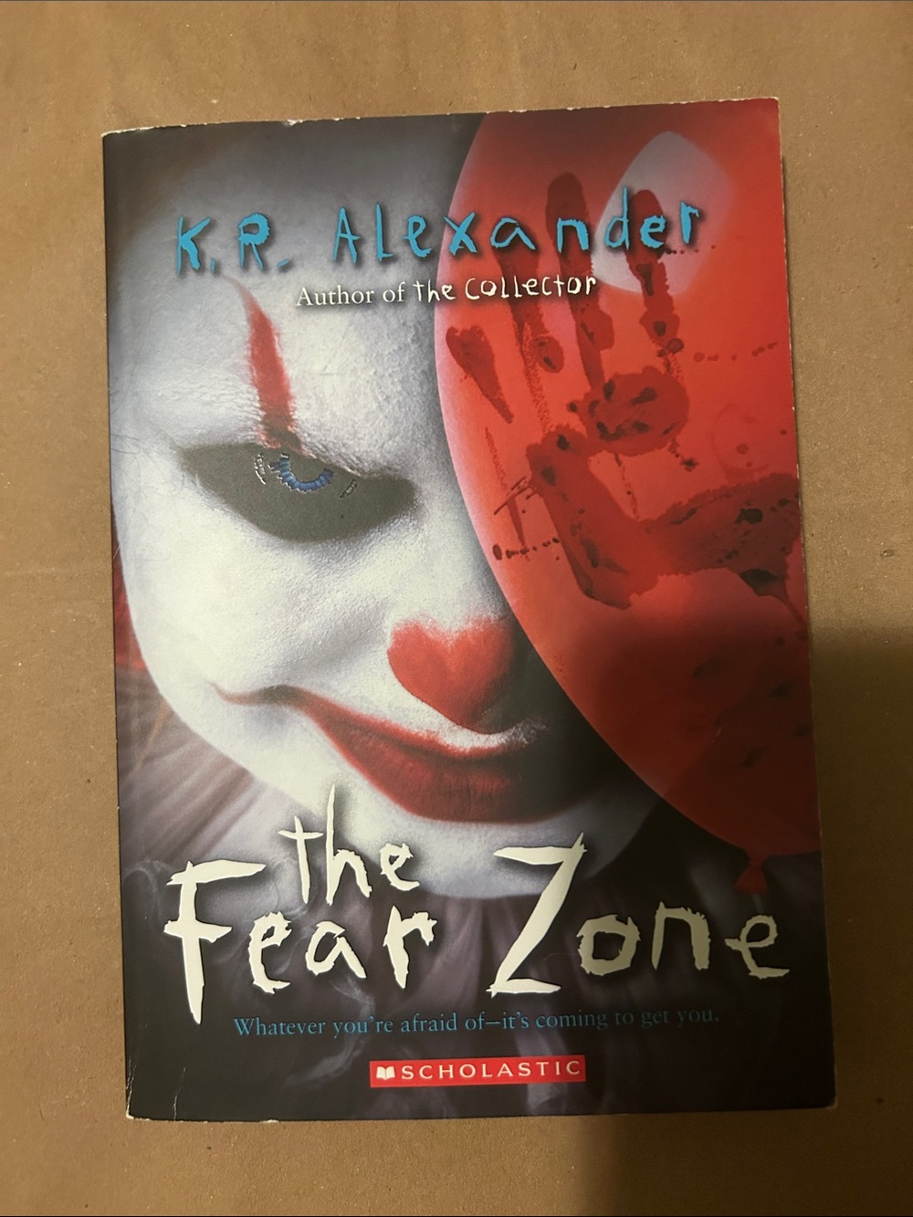 Scholastic Horror Paperback — Red & White Clown Cover